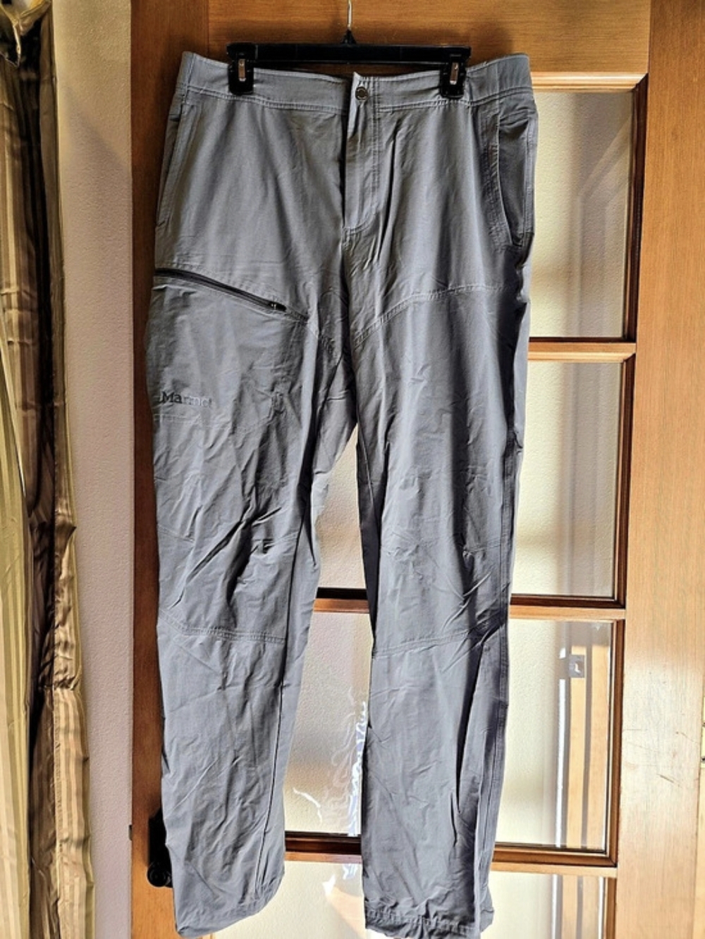 Marmot Soft Shell Pants Gray Waist 34 Ski/hike Like New